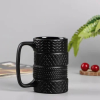 Creative Tire Cup Large Capacity Ceramic Cup New Exotic Mug Cup Ceramic Office Cup