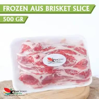 Frozen AUS Beef Slice Brisket Inagreen Farm Bandung