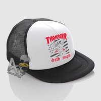 หมวก Snapback Jaring Distro/snapback Trucker Hat - THRASHER DEATH MATCH Hat โลโก้ล่าสุด PREMIUM QUAL