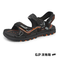【G.P】【TANK】重裝磁扣涼鞋(G2375-42)橘黑(SIZE:37-44)