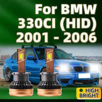 2Pcs LED Headlights HID D2S 50000LM CSP Chip 6000K White Plug and Play For BMW 330CI 2001 2002 2003 2004 2005 2006