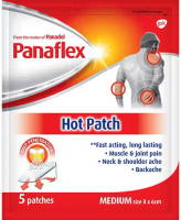 PANAFLEX Hot/Cool Patch 5'S/10'S (Fast Acting in 80 seconds) (Medium Size: 8x6cm)