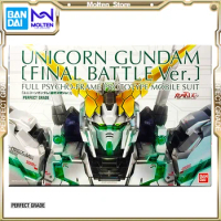 BANDAI Original PB PG 1/60 Unicorn Gundam FINAL BATTLE Ver. Gunpla Model Kit Assembly/Assembling