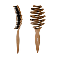 RHOS Pinecone Hair Brush Boar and Nylon Bristle Hair Brush for Women Vented Boar Hair Brush Enhance
