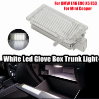 White Led Glove Box Trunk Light For Bmw E46 E53 X5 E81 E82 E83 X3 E84 X1 E87 E88 E89 E91 E92 For Mini R50 R52 OEM 63316962045