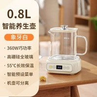 燉煮一體養生壺小型全玻璃花茶壺家用辦公室迷你煮茶壺一人養生杯