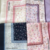 Alfaro บาวาคอตตอนลายดอกตัดขอบ P4 ขนาดหลาสกู (ไม่มีเพชร)