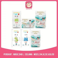 MAKUKU SAP DIAPERS SLIM TAPE NB52 S48 PANTS M32 L34 XL32 XXL28 = SLIM M32