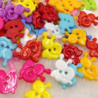 50/100pcs Mix Snail Plastic Buttons 15mm Sewing Craft 2 Holes PT112