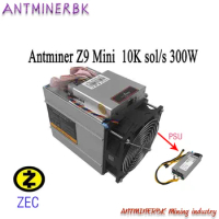 used Miners Antminer Z9 Mini 10k ASIC Equihash ZCASH Miners are better than Innosilicon A9 mining zcash Antminer S9