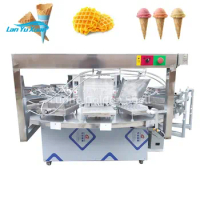 Hot Sale Machine Makes Egg Waffles Roll Wafer Ice Cream Cone Making Machine Ice Cream Cone Maker