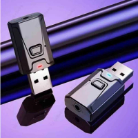 Wireless USB 5.0 Bluetooth-compatible 3.5mm Adapter Receiver Mini Music Transmitter For Computer Headphone Notebook TV Amplifer