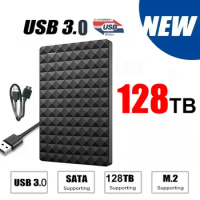 128TB SSD HDD 32TB High-speed Hard Drive 2TB 4TB USB3.0 External SDD Capacity External Hard Disk For Computer PS5 PS4 Portable