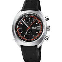 ORIS豪利時 CHRONORIS 限量賽車計時機械錶-黑/40mm 0167377394034-SetRS 520送禮推薦