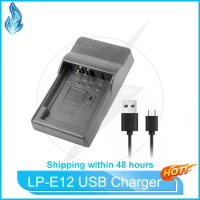 LP-E12 LPE12 LCE12 LC-E12 USB Battery Charger for Canon EOS-M M2 100D and Rebel SL1 Kiss X7 Camera