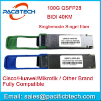 BIDI-Transceiver Module, 40km, 100G, QSFP28, 1304, 1309, NmGBIC, 100G, QSFP28, WDM, BIDI, SFP Transc