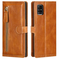 Leather Skin Flip Wallet Book Phone Case Cover For Samsung Galaxy A51 A71 4G Case A515F A715F Cover For A51 A71 5G A516B A716B