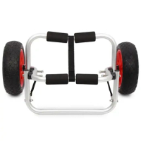 Portable Dolly Cart Foldable 330lbs Heavy Duty Collapsible Dolly for Fishing Boat Kayak Canoe