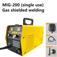 MIG200 170V-250V Gas Free Electric Welder Household Gas Shielded Welding Small Hand-held Metal Welder Use Separately