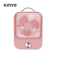 KINYO復古無段式桌扇(粉)福利品 9成新 UF6745PI