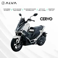 [Booking Fee] ALVA - ALVA CERVO Sepeda Motor Listrik Berlangganan Sewa Baterai White Turquoise Bali