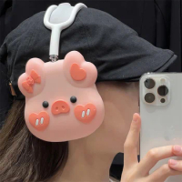 Kawaii Cartoon Pig Earphone Case For Apple Airpods Max Silicone Cute Ear Cover for Airpods max airpodsmax Protective Cases Girls