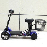 Handicap Lightweight mobility scooter 4 Wheels Folding Electric Mobility Scooter folding seniors scooter