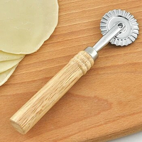 Simple DIY Pasta Cutter Wheel Round Pizza Divider And Knife Pastry Pasta Dough Baking Cutting Tools Home Kitchen Cookie Dumpling