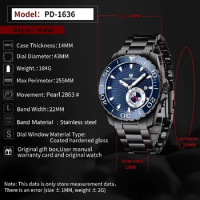 PAGANI DESIGN New Men's Automatic Waterproof Watch Luxury Sapphire Glass Mechanical Watch Stainless Steel 100M Diving Watch