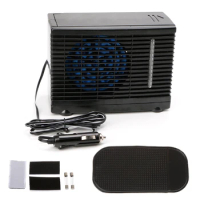 Car Air Conditioner Adjustable 12V Car Air Conditioner Cooler Cooling Fan Water Ice Evaporative Car Truck Air Conditioner Cooler