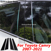 For Toyota Camry XV70 XV50 XV40 Car Middle Column PC Window Decoration B C Pillar Strip Sticker Accessorie 2007-2021 2020 2019