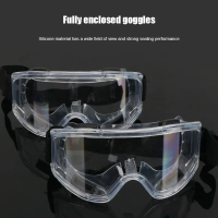 Kacamata Kimia Anti Impact Kacamata Kerja Transparensi Tinggi Kacamata Besar Mia Unisex Tahan Angin 