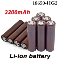 100 asal baru HG2 18650 bateri 3200mAh bateri 18650 HG2 3.7V pelepasan 20A khusus untuk pemutar skru
