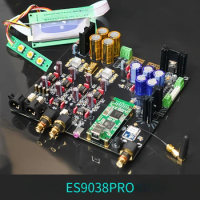Dual-core ES9038PRO Decoder Board CSR8675 Bluetooth 5.0 Optical Coaxial USB Bluetooth Input Balanced RCA Output
