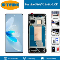 AMOLED 6.78" Original For vivo S16 LCD Display V2244A Screen Touch Digitizer Panel Assembly For vivo S16 Display Replacement