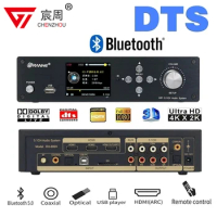 HDMI-compatible DTS Dolby AC3 Atmos Decoder 5.1 Lossless U Disk Playback DSD Bluetooth 5.0 Fiber Coaxial Audio DAC FLAC PC USB