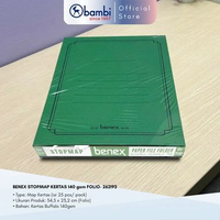 BENEX STOPMAP KERTAS 140 Gsm FOLIO 1 PACK 25 Lbr - 262193 Green