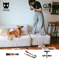 QZee美國zeedog幾何系列狗狗項圈蝴蝶結領結小中大型犬胸背牽引繩