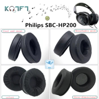 KQTFT Velvet protein skin Breathable Sweat Replacement EarPads for Philips SBC-HP200 Headphones Parts Earmuff Cover Cushion Cups