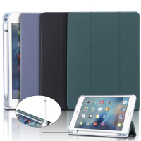 Case for iPad Mini 5 2019 mini 4 Case Transparent back cover Trifold Stand Auto Sleep/Wake up Smart Cover for iPad Mini 5 7.9''