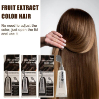 80ml Fruit Dyeing Cream Gental Long Lasting Black Fruit Dye Hair Cream W0Y7
