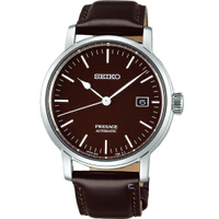 SEIKO 精工錶 PRESAGE 琺瑯工藝機械錶 6R35-00F0B(SPB115J1)-40mm-黑面皮革【刷卡回饋 分期0利率】【APP下單點數13倍送】
