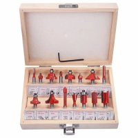 Mata Profil Set 15pcs Router Trimmer Bits 1/4\ wood milling cutter set"
