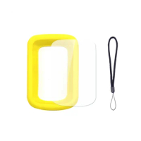 Bike Silicone Protective Cover for IGPSPORT BSC200 Case of GPS Bicycle Computer Protection with Screen Film,Yellow