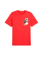 เสื้อยืดผู้ชาย Graphics Icon สี Red Fire