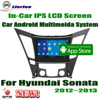 For Hyundai Sonata 2012-2013 9" HD 1080P IPS LCD Screen Core Car Android 8 Radio BT 3G/4G WIFI AUX USB GPS Navigation Multimed