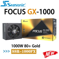 Intel ATX 12 V SSR-1000FX Seasonic FOCUS GX-1000 Multi-GPU Setup Power Supply Cable-free Connection Supply 12V For GAMING NEW