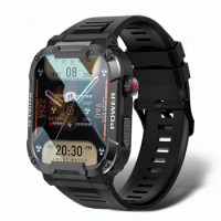 2023 MK66 Smart Watch Men Large Battery Music Playback Fitness Tracker IP68 Waterproof Bluetooth Call Sports Smart Watch