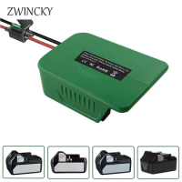Battery Adapter for HIKOKI HITACHI 18-36V Lithium Battery with Fuse &amp; Switch 14 Gauge Wire Power Convertor for DIY Ride On Truck