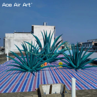 Awesome 5m Diameters Inflatable Agave Standing Giant Plant Model for Event Party Decoration